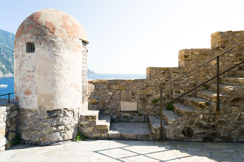 Treppe des Schlosses von Camogli