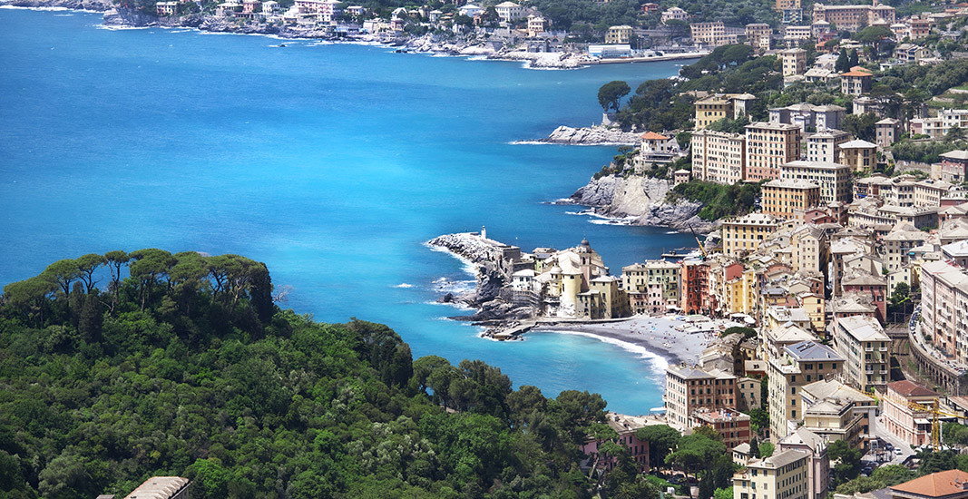 Vue de Camogli depuis Ruta