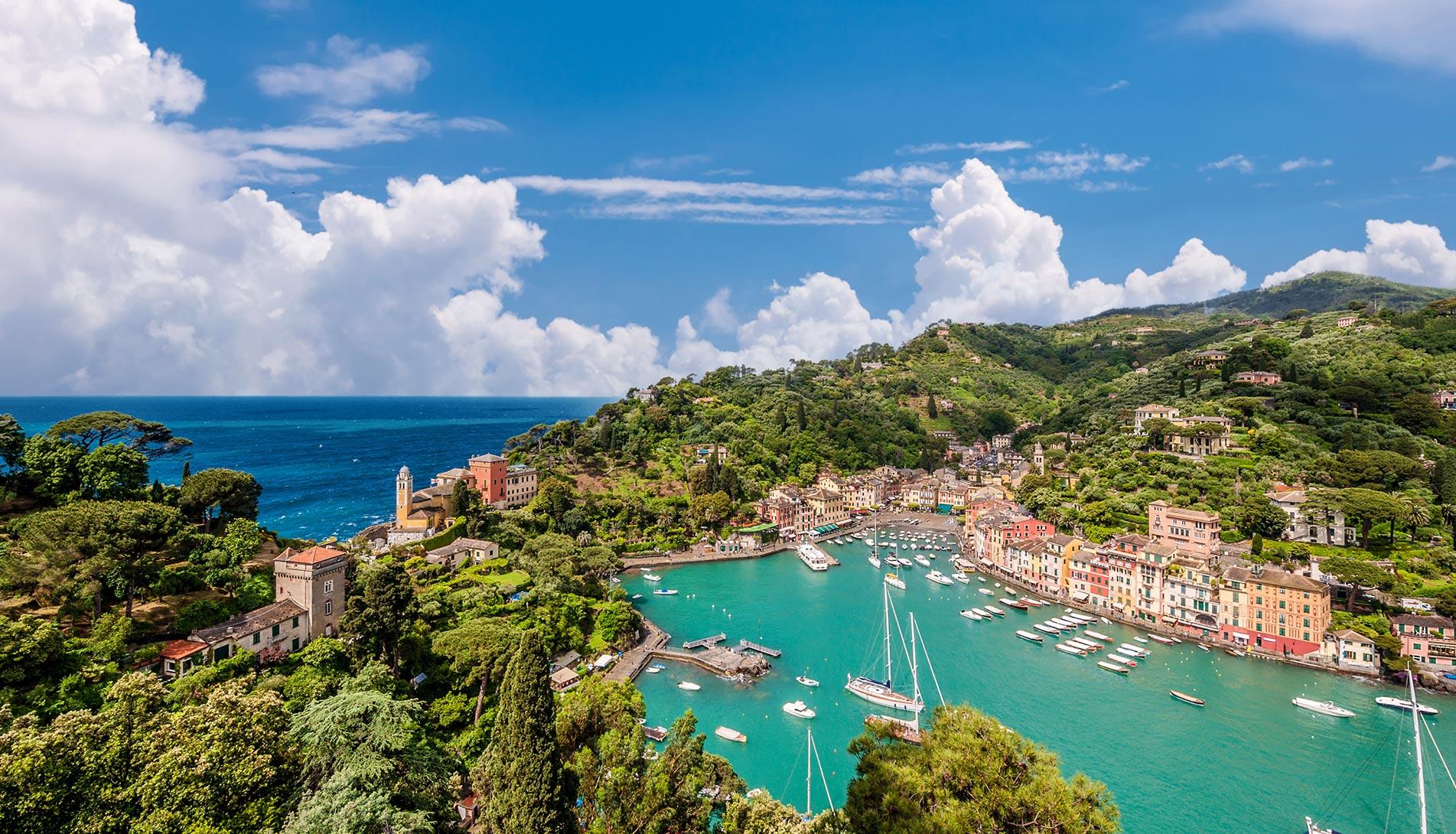 Portofino vu d'en haut